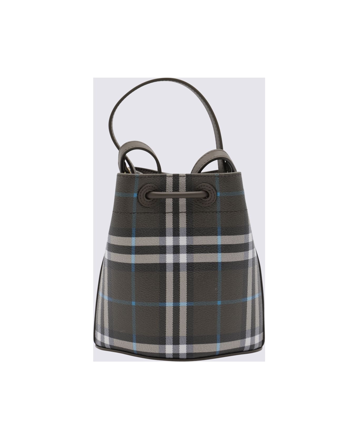 'check' Bucket Bag In Green Polyurethane Blend - 2