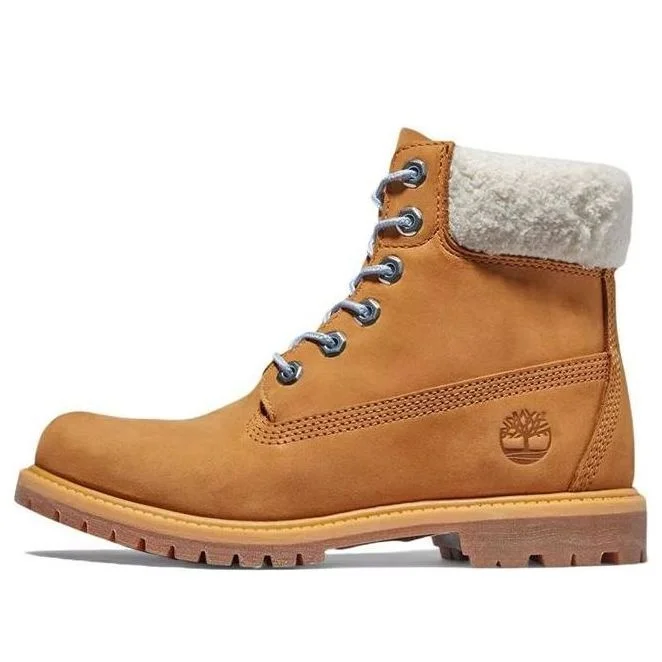 (WMNS) Timberland Premium 6 Inch Waterproof Boot 'Wheat Nubuck and Blue' A2JRC231 - 1