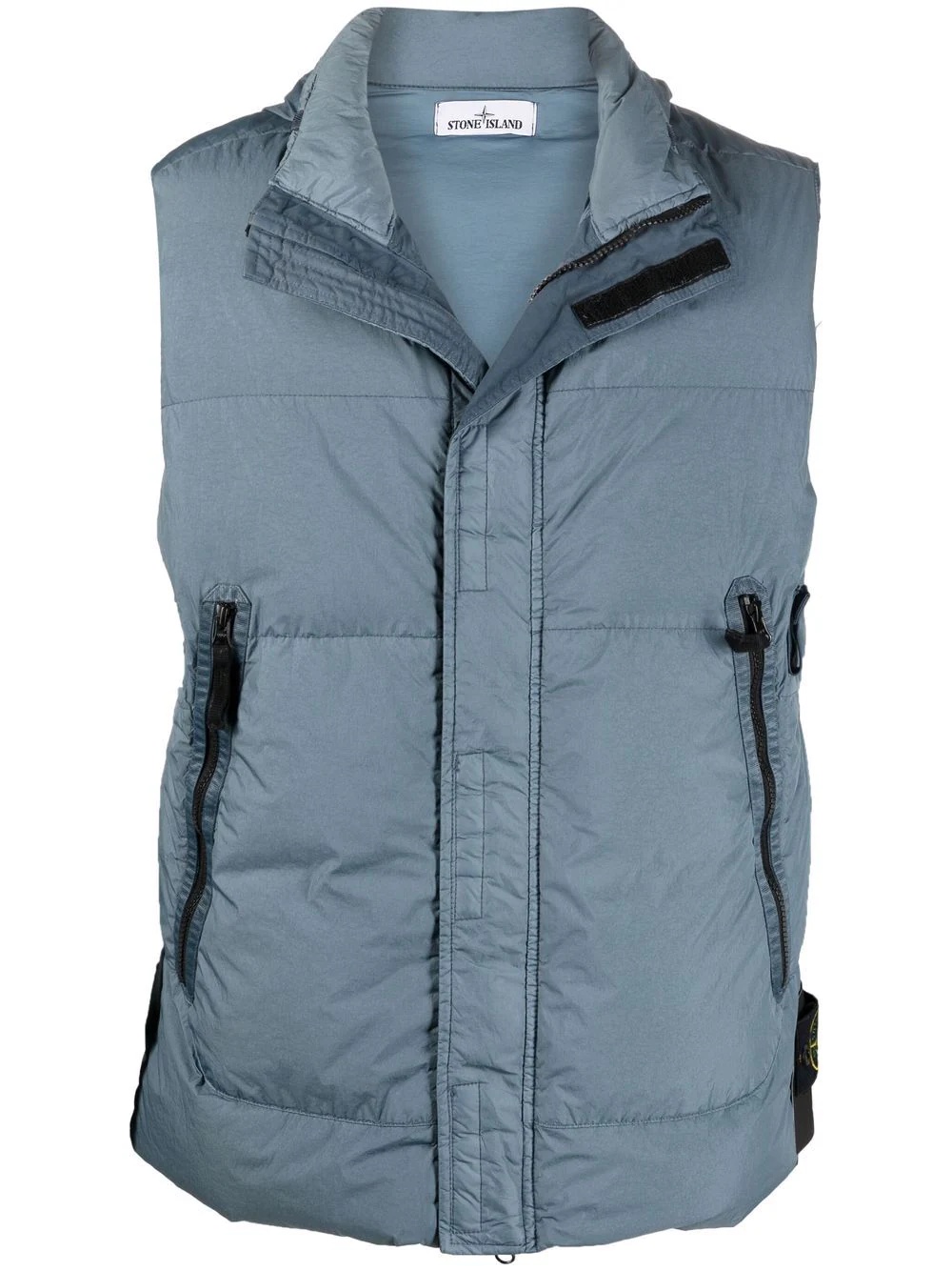 sleeveless down-padded jacket - 1