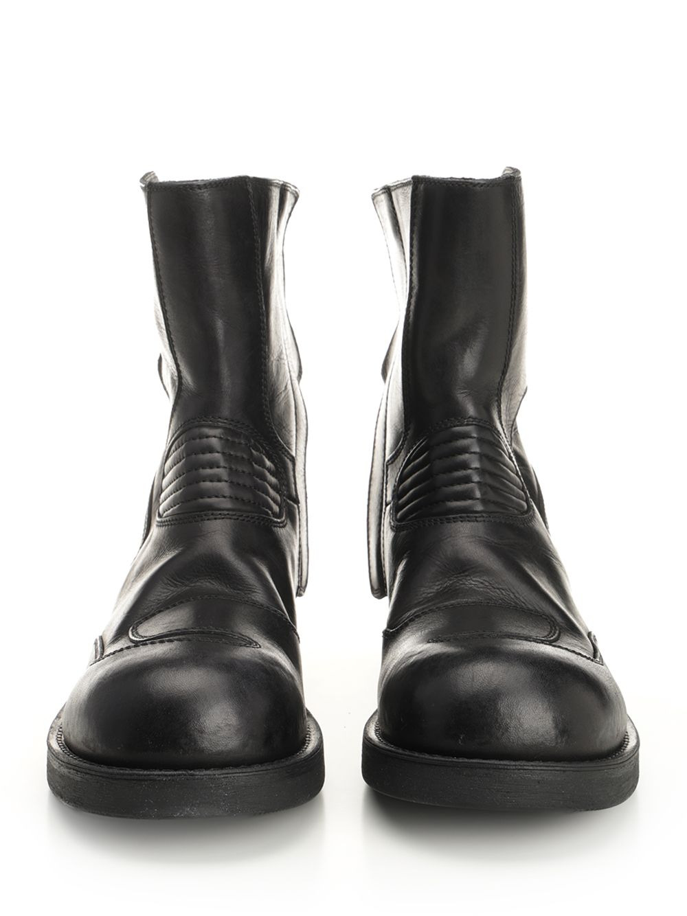 Leather Ankle Boots Black - 5