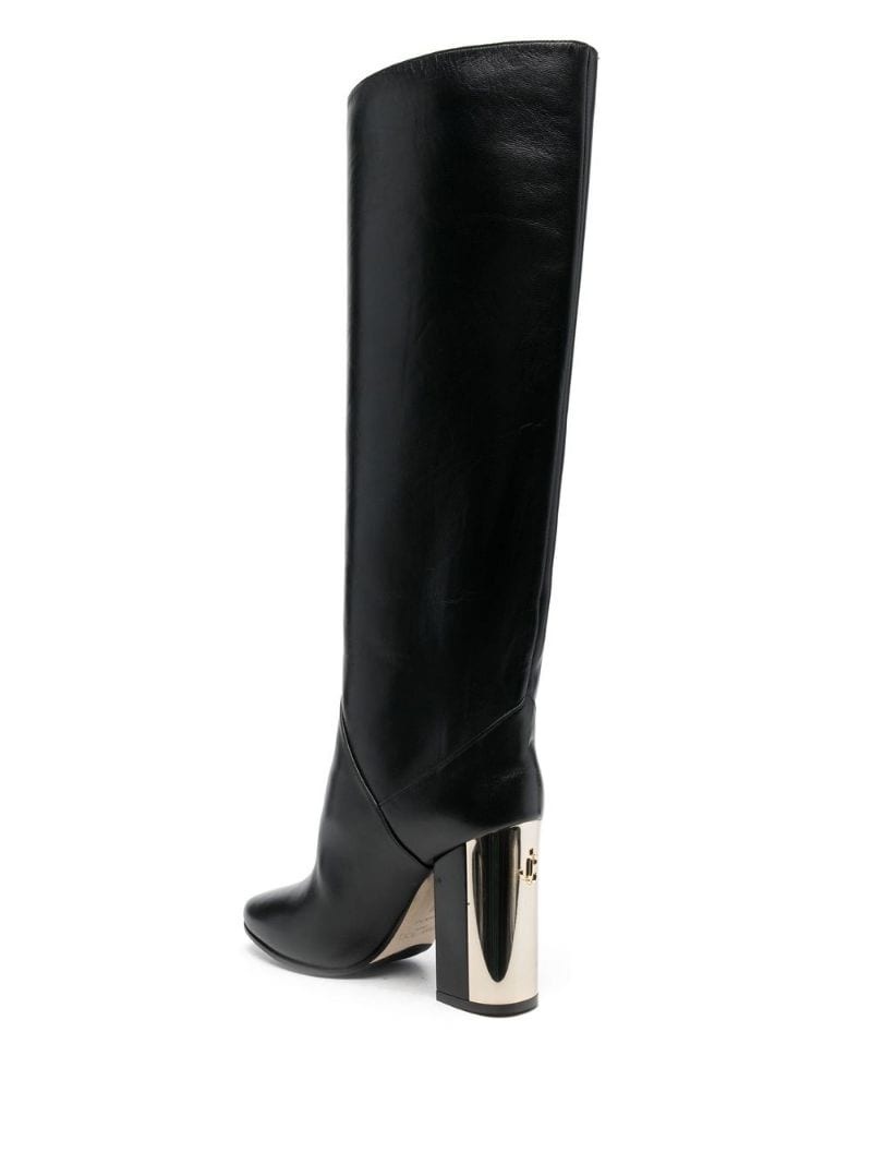 round-toe block-heel boots - 3