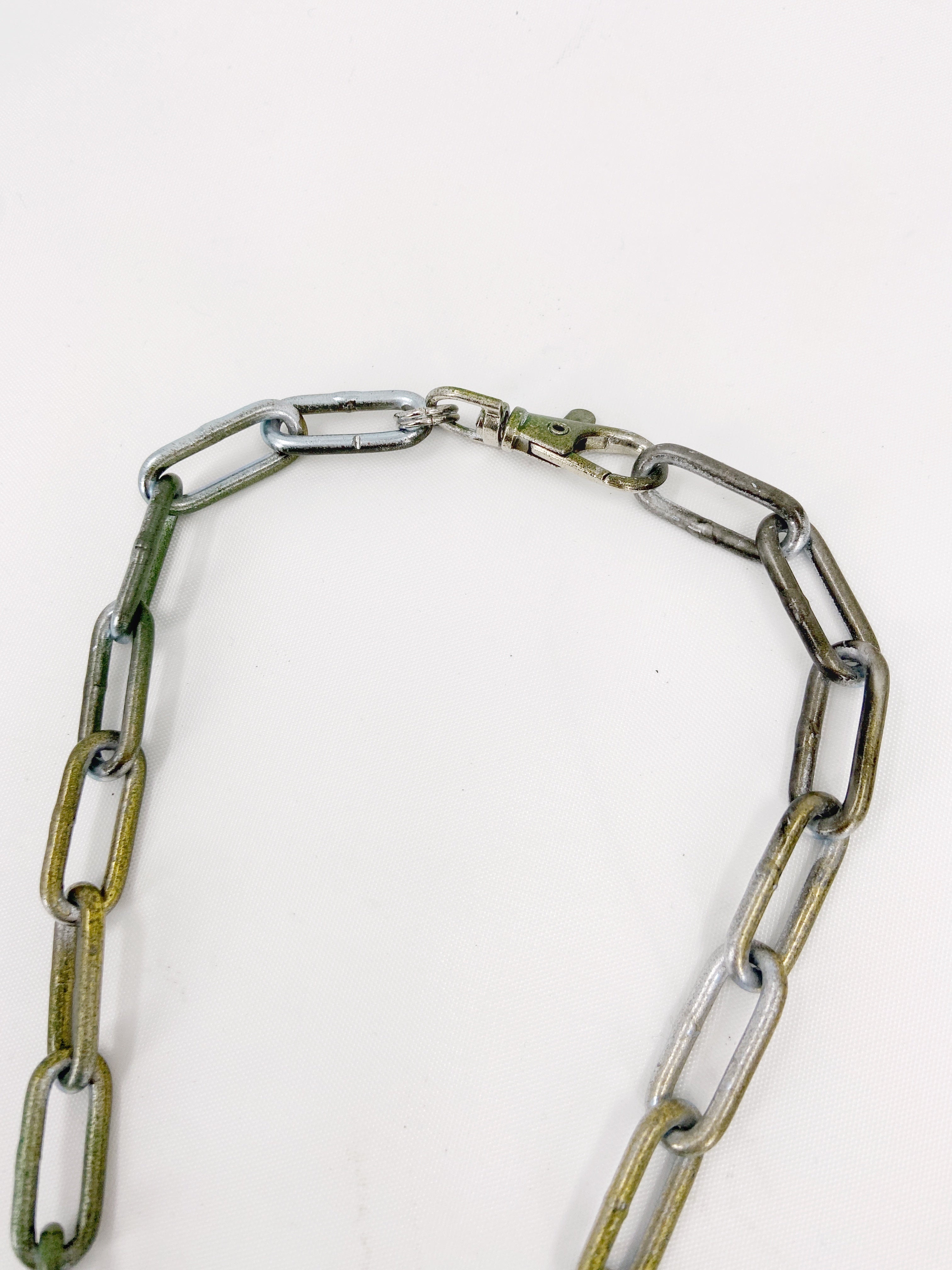 Jean Paul Gaultier 90S Sample 1/1 XXL Silver 5 Crucifix Cross Deer Chain Necklace - 11