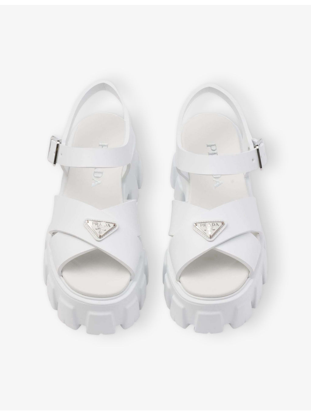 Monolith logo-plaque rubber heeled sandals - 2