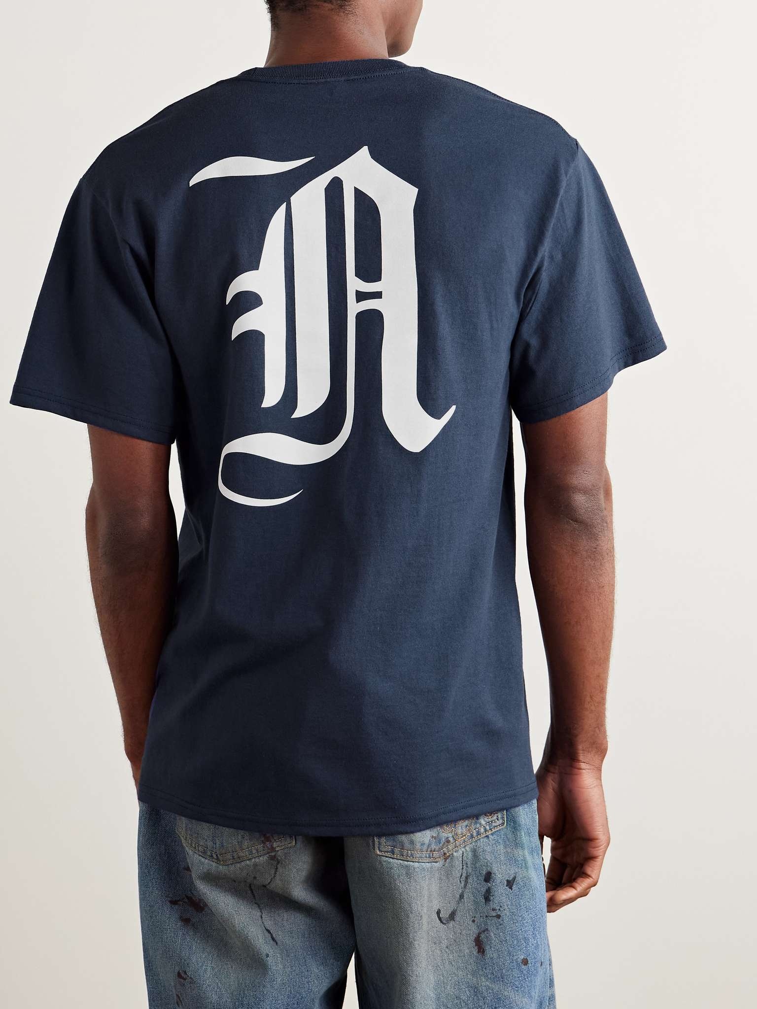 Noah Slim-Fit Logo-Print Cotton-Jersey T-Shirt | REVERSIBLE