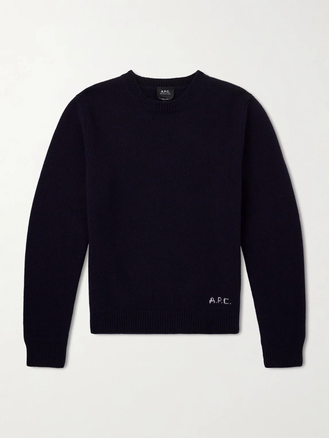 Edmond Logo-Intarsia Wool Sweater - 1