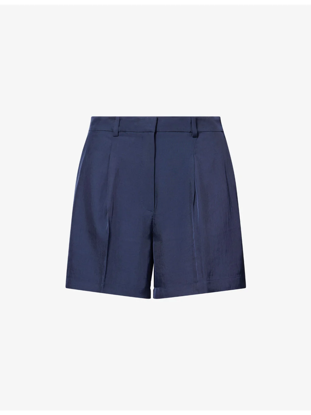 Fluid Pleated Woven Shorts - 1