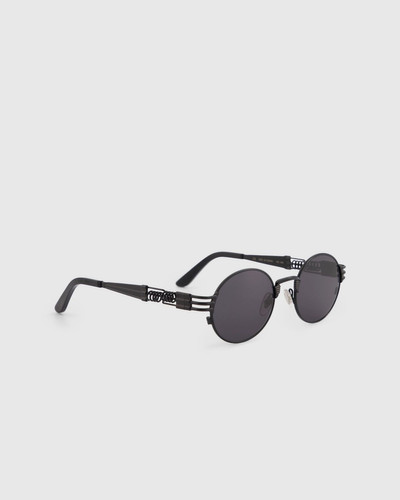 Jean Paul Gaultier Jean Paul Gaultier x Burna Boy – 56-6106 Double Resort Sunglasses Black outlook
