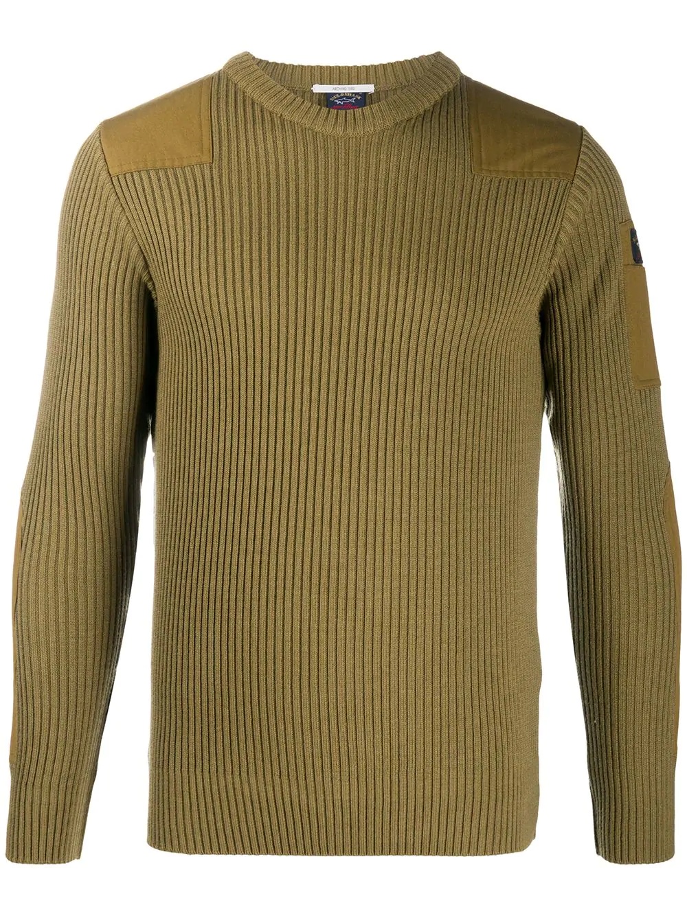 ribbed crew-neck jumper - 1