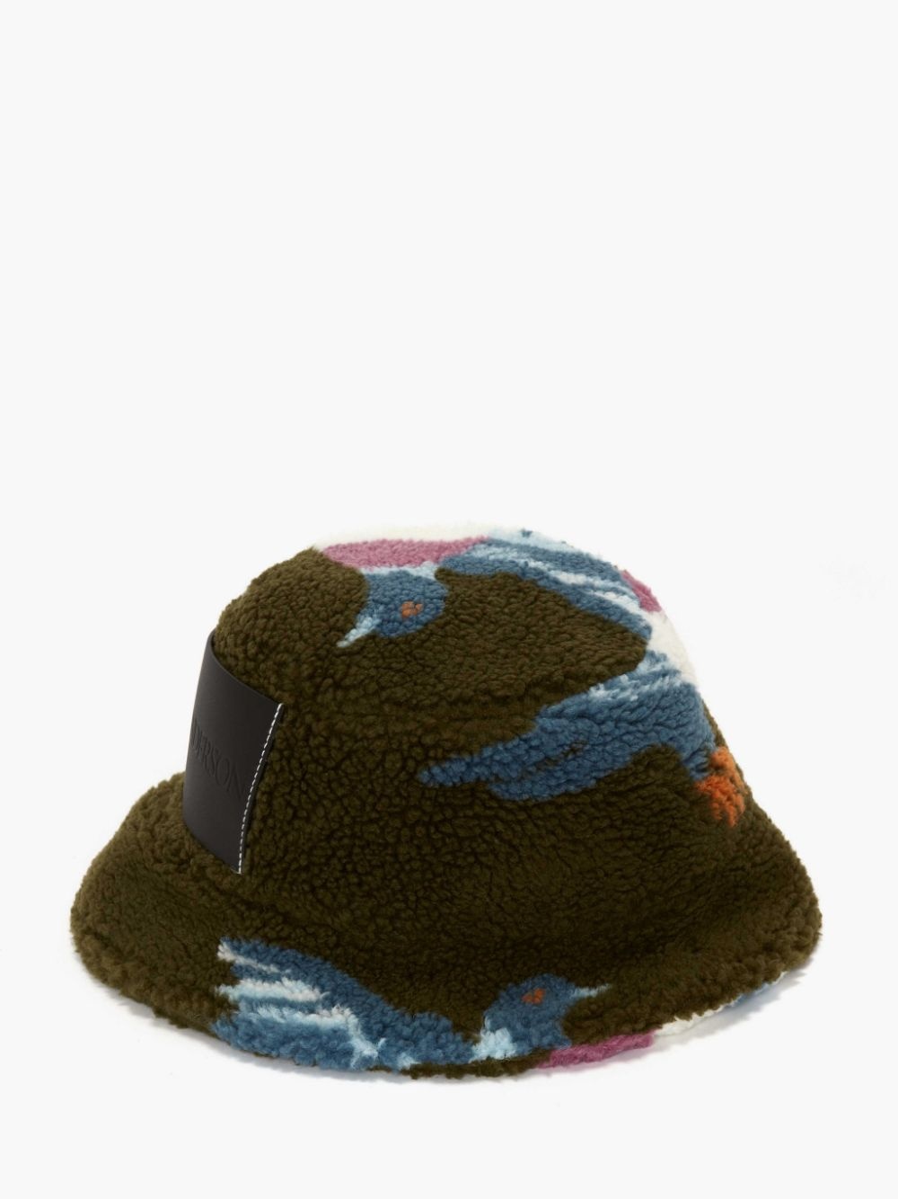 FLEECE BUCKET HAT WITH PIGEON MOTIF - 2