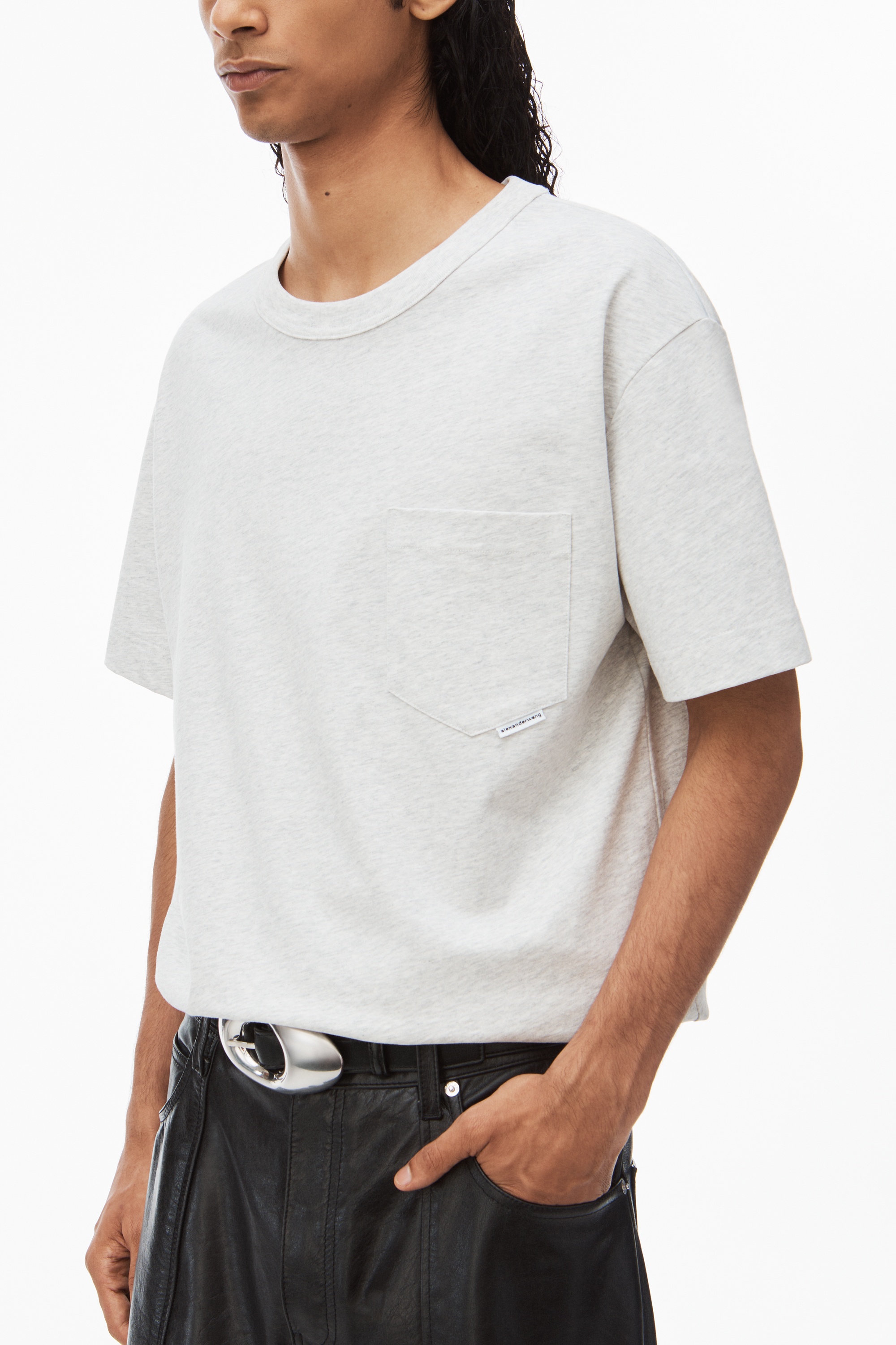 POCKET TEE IN HIGH TWIST JERSEY - 3