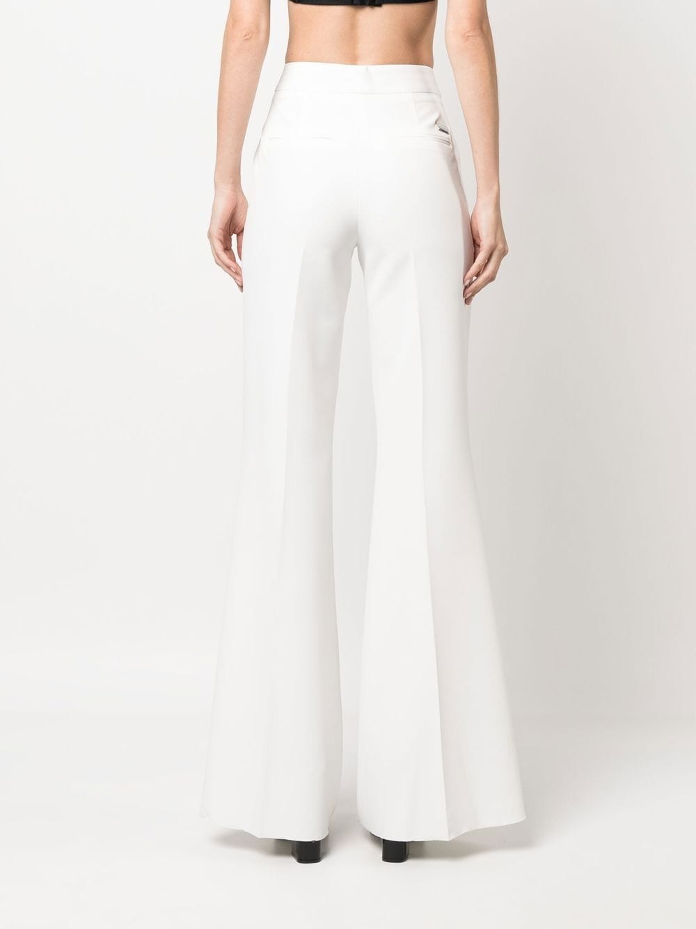 mid-rise flared trousers - 4