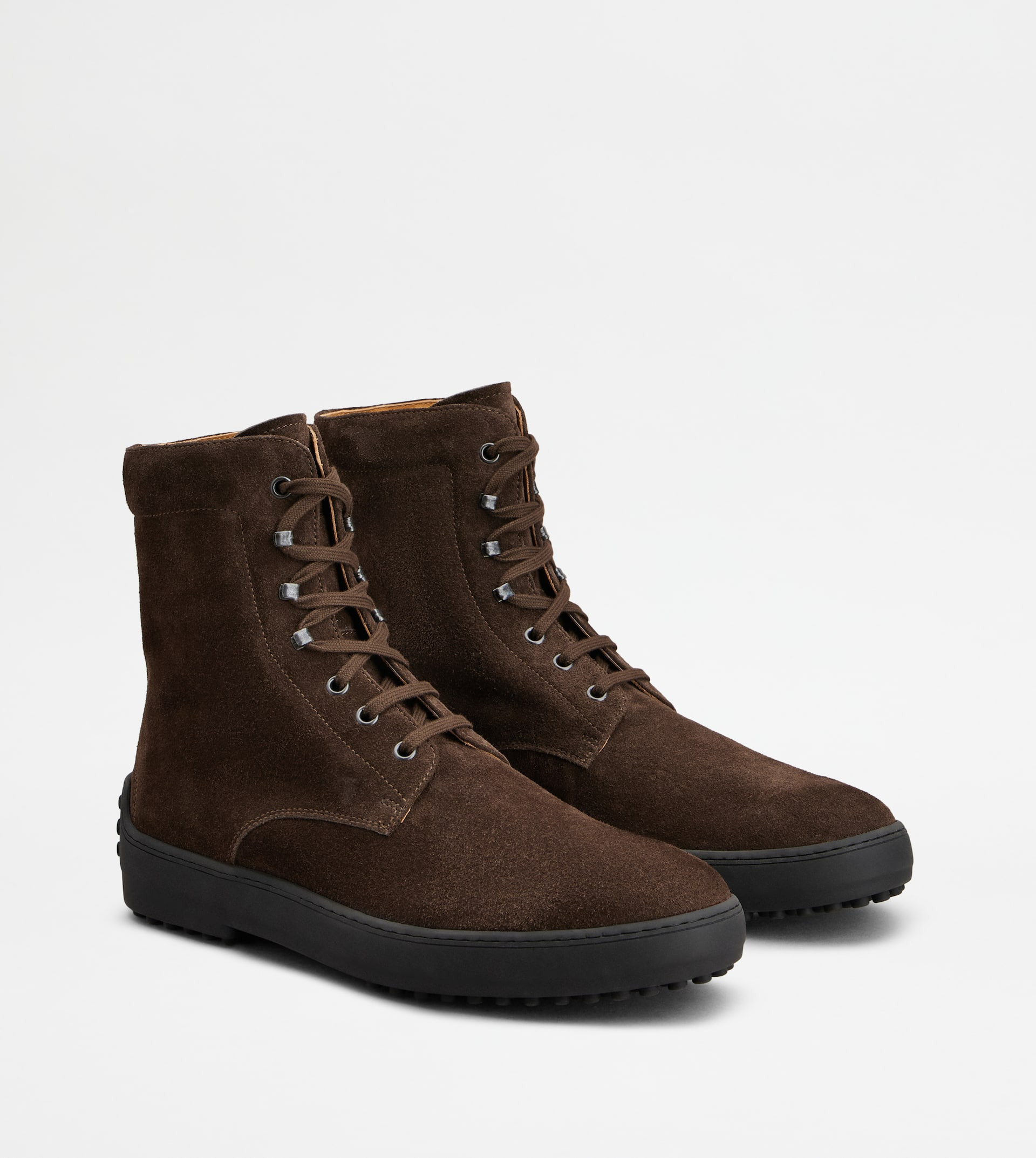 WINTER GOMMINO ANKLE BOOTS IN SUEDE - BROWN - 2