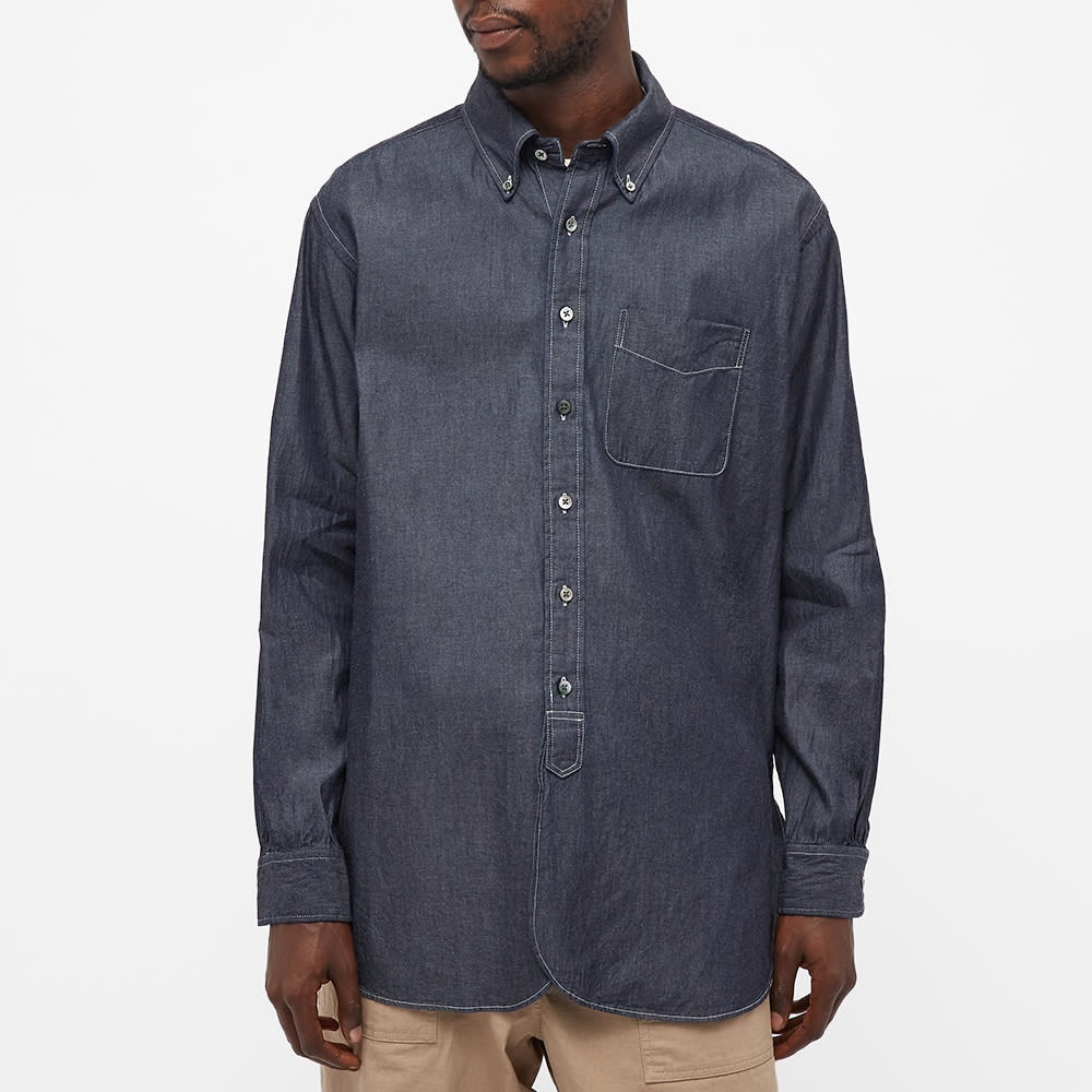 Engineered Garments Chambray Button Down 19th Century  Shirt - 3