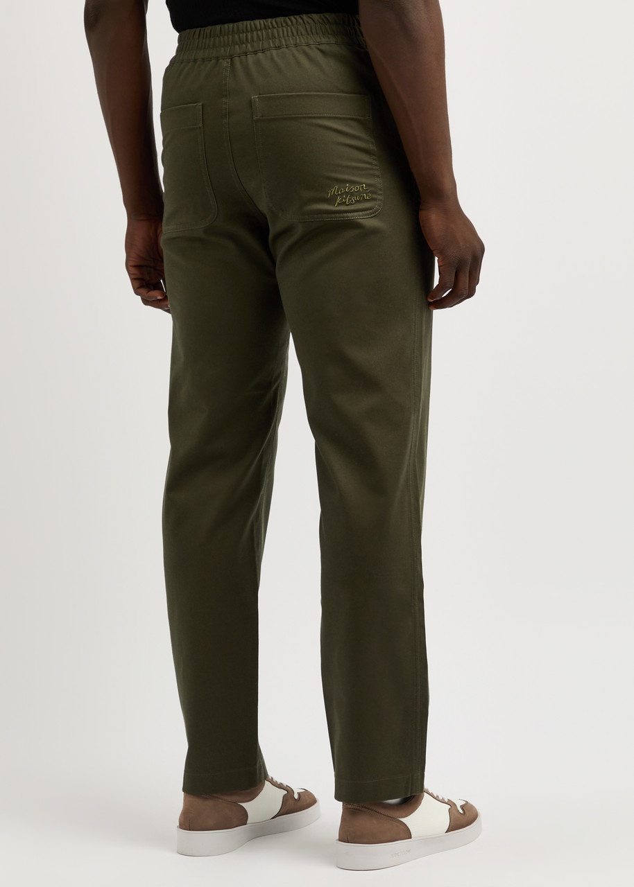 Maison Kitsuné Straight-leg Cotton Trousers - 3