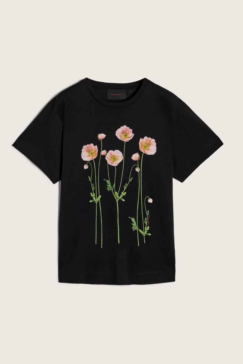 Poppy Field Print T-Shirt 1