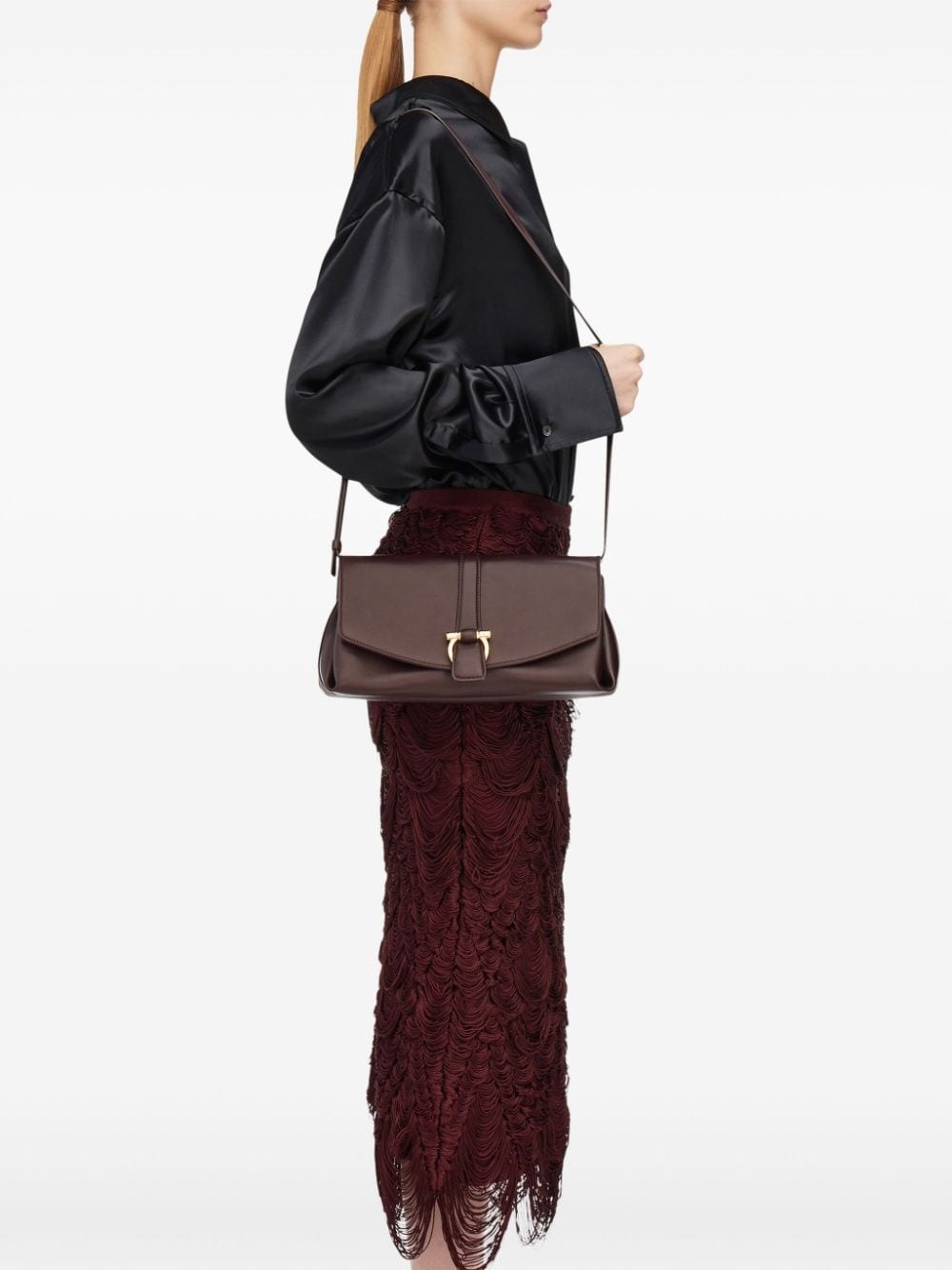 medium front flap soulder bag - 3