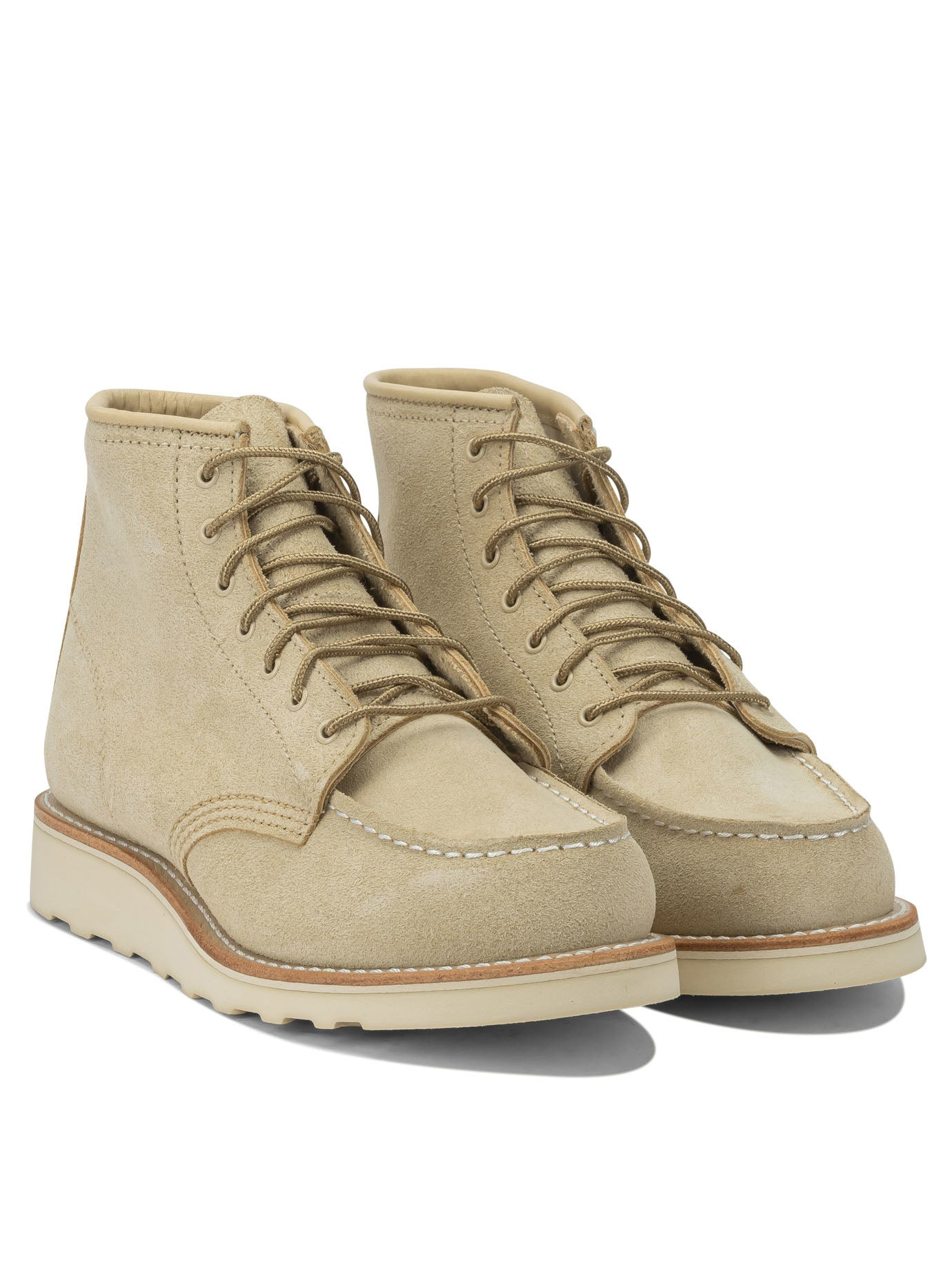 Red Wing Shoes - Red Wing Shoes "6'' Moc Toe 3328 Cream Abilen" Lace-up Ankle Boots - 2