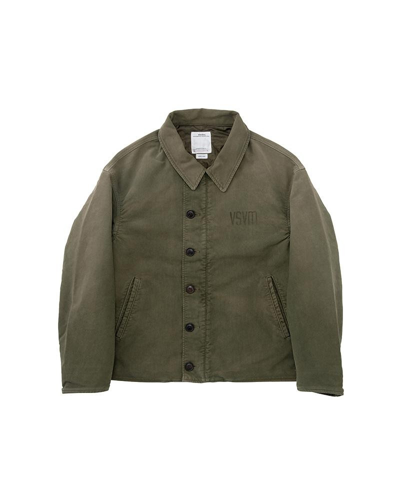 visvim DECKHAND LIGHT JKT OLIVE - 0123105013022 | REVERSIBLE