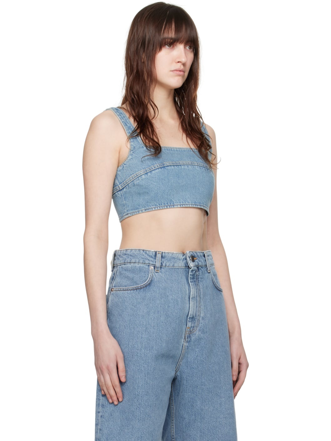 Blue Anet Denim Tank Top - 2