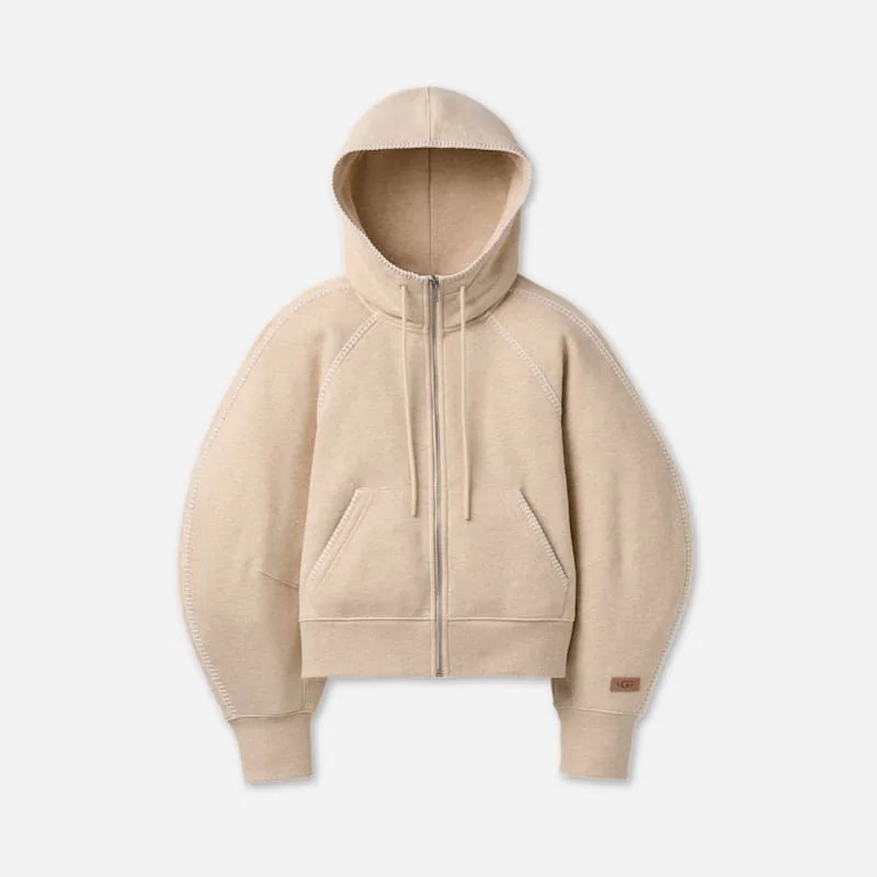 ® Women's Classic Full-Zip Hoodie in Sand Heather - 1