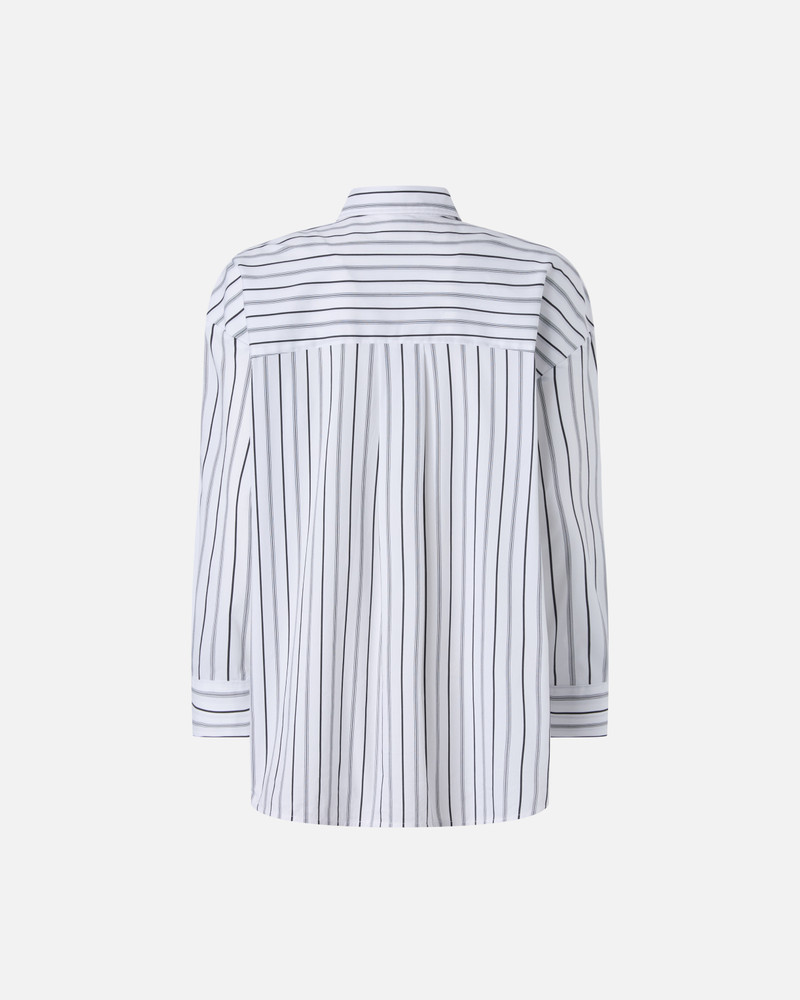 STRIPED SHIRT WITH CONTRASTING BREAST POCKET 6