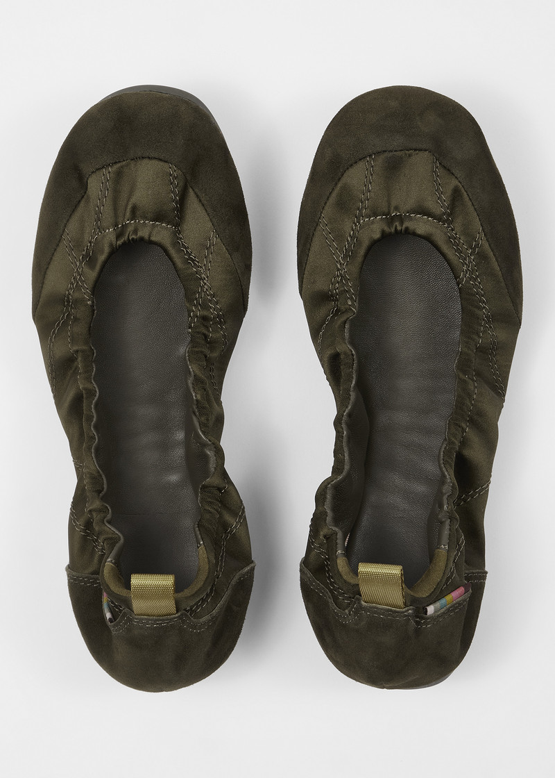 Women's Khaki 'Laguna' Ballet Flats 5