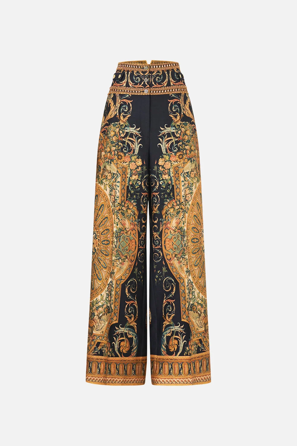 TAILORED PANT WITH WAIST BUTTON DETAIL - 1