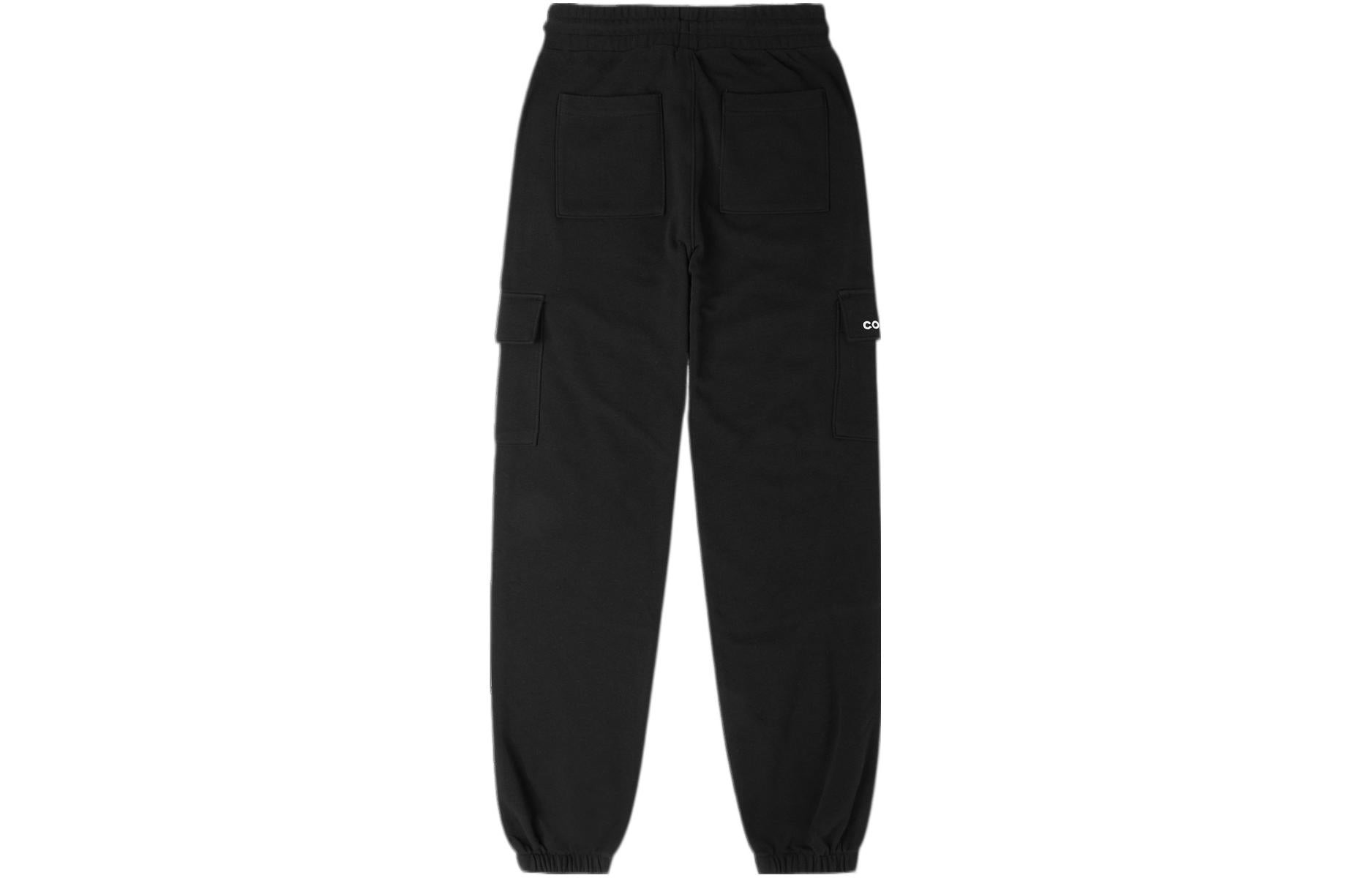 (WMNS) Converse Fashion Knit Logo Cargo Jogger 'Black' 10024529-A03 - 2