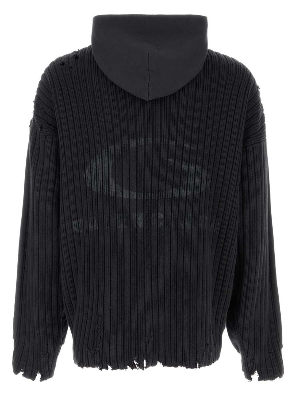 panelled zip-up hoodie - 2
