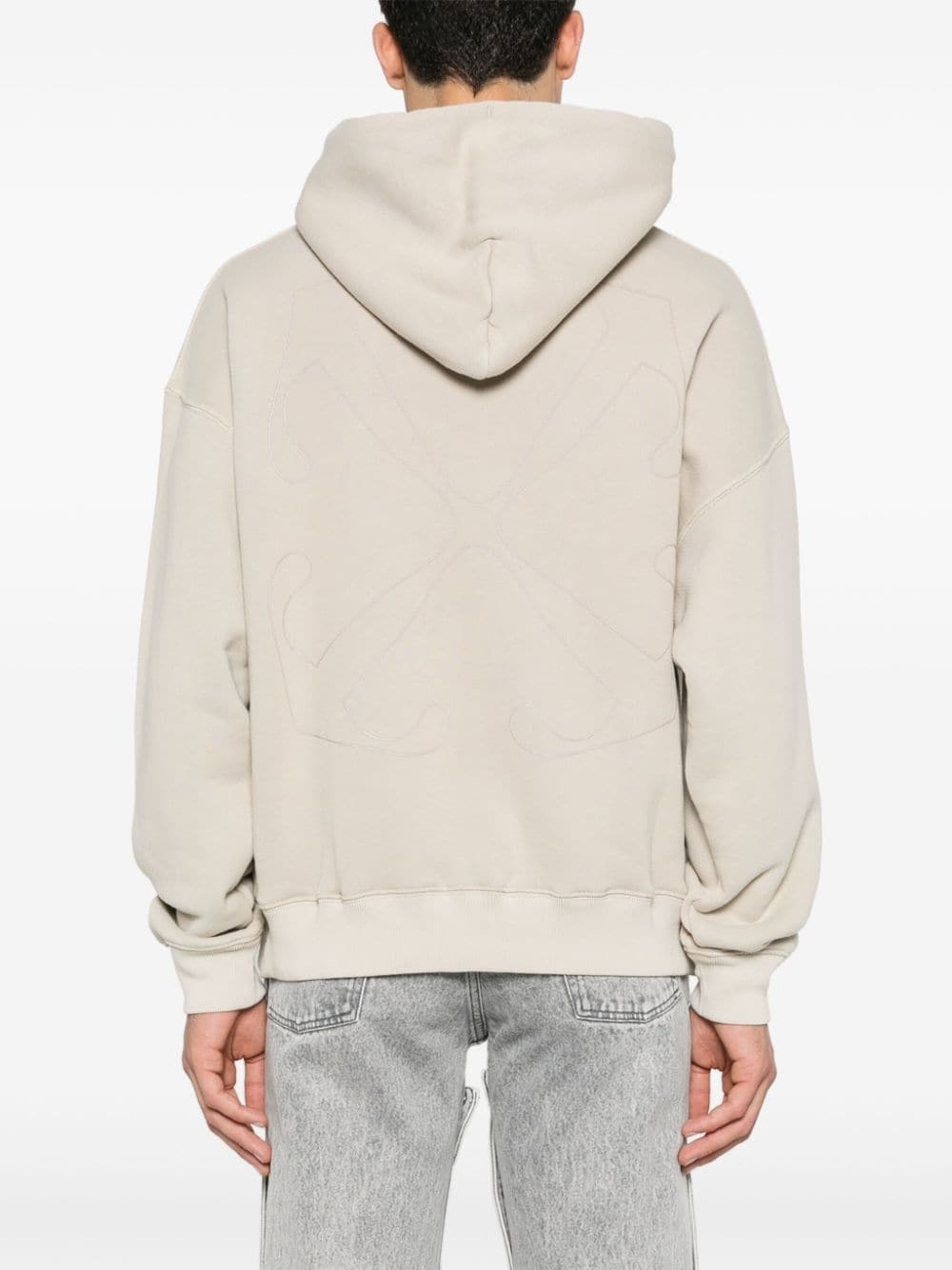 Off White Outline Arrow hoodie REVERSIBLE