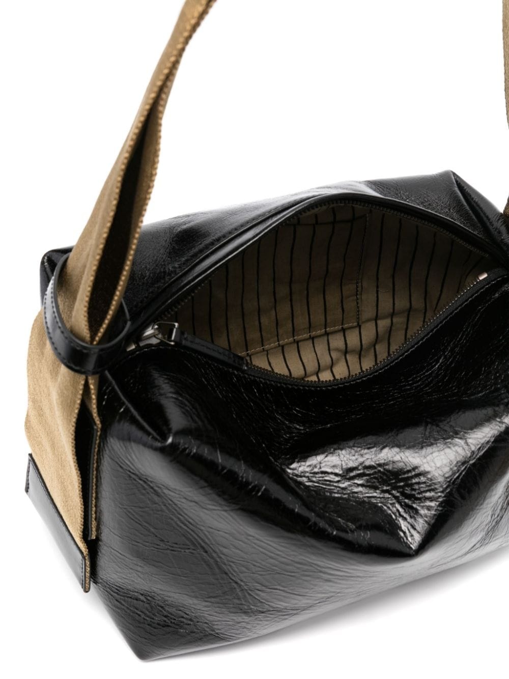 logo-debossed shoulder bag - 5