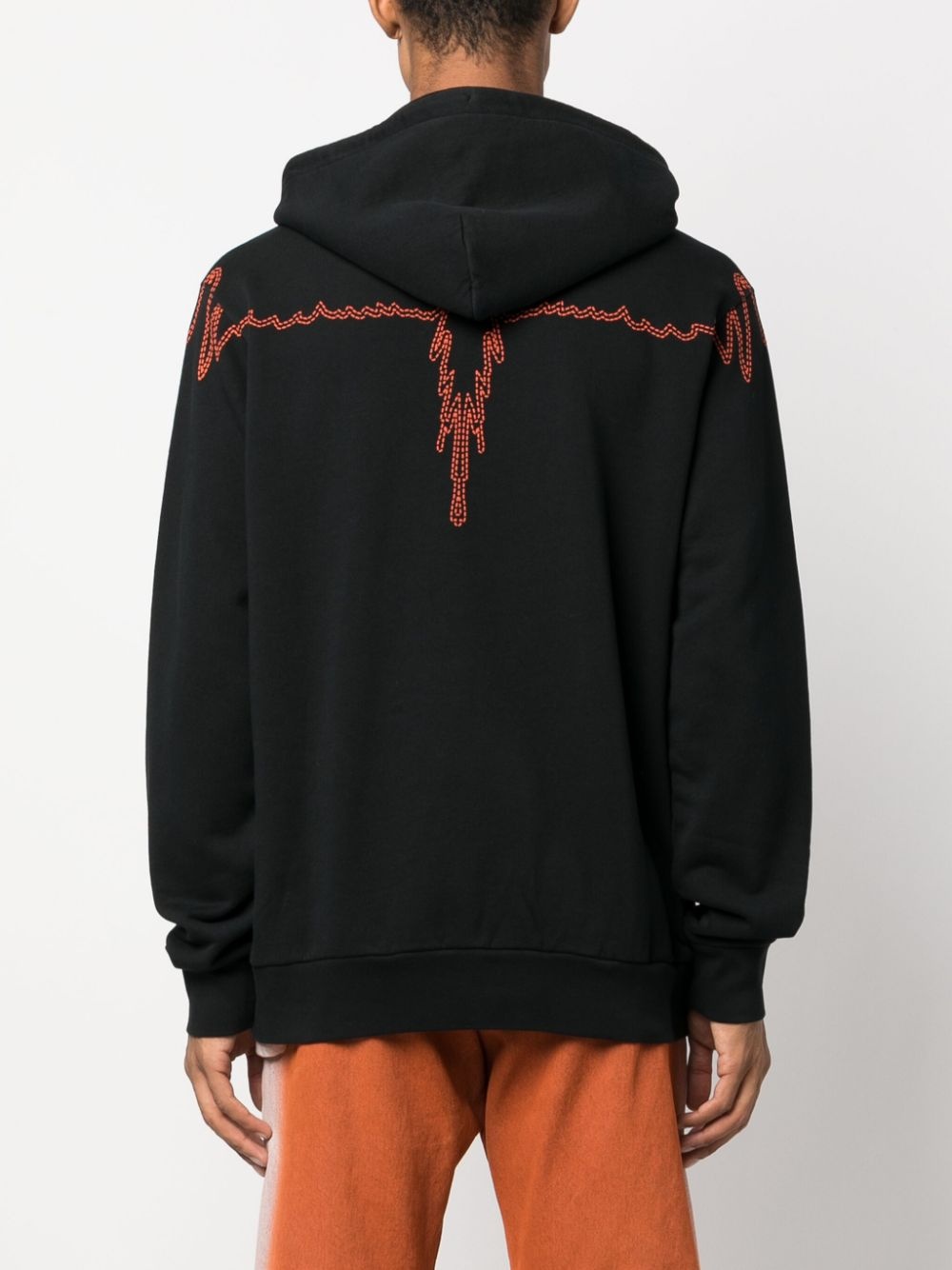 graphic-print drawstring hoodie - 4