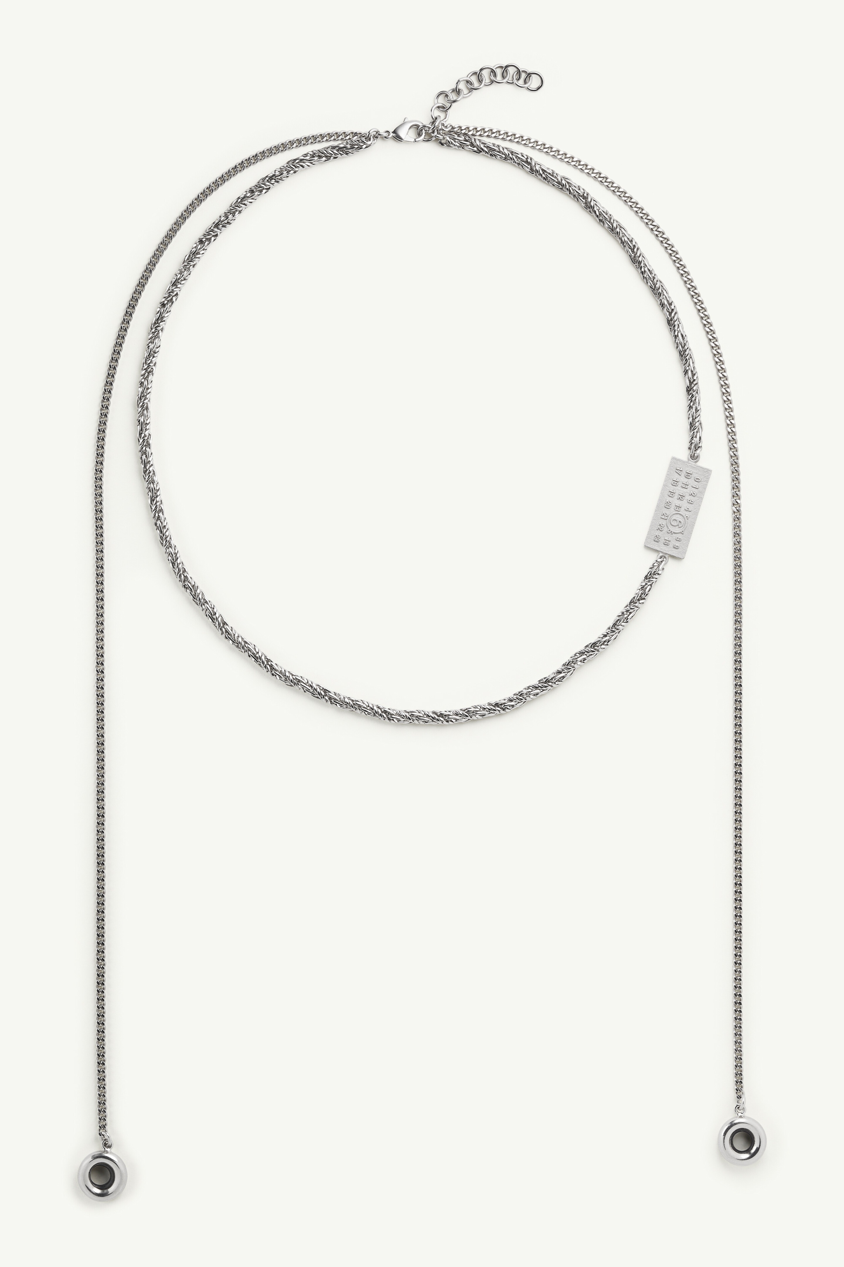 Embossed Numeric Necklace - 1