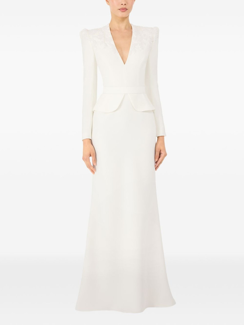 JENNY PACKHAM Night Flowering beaded maxi dress outlook