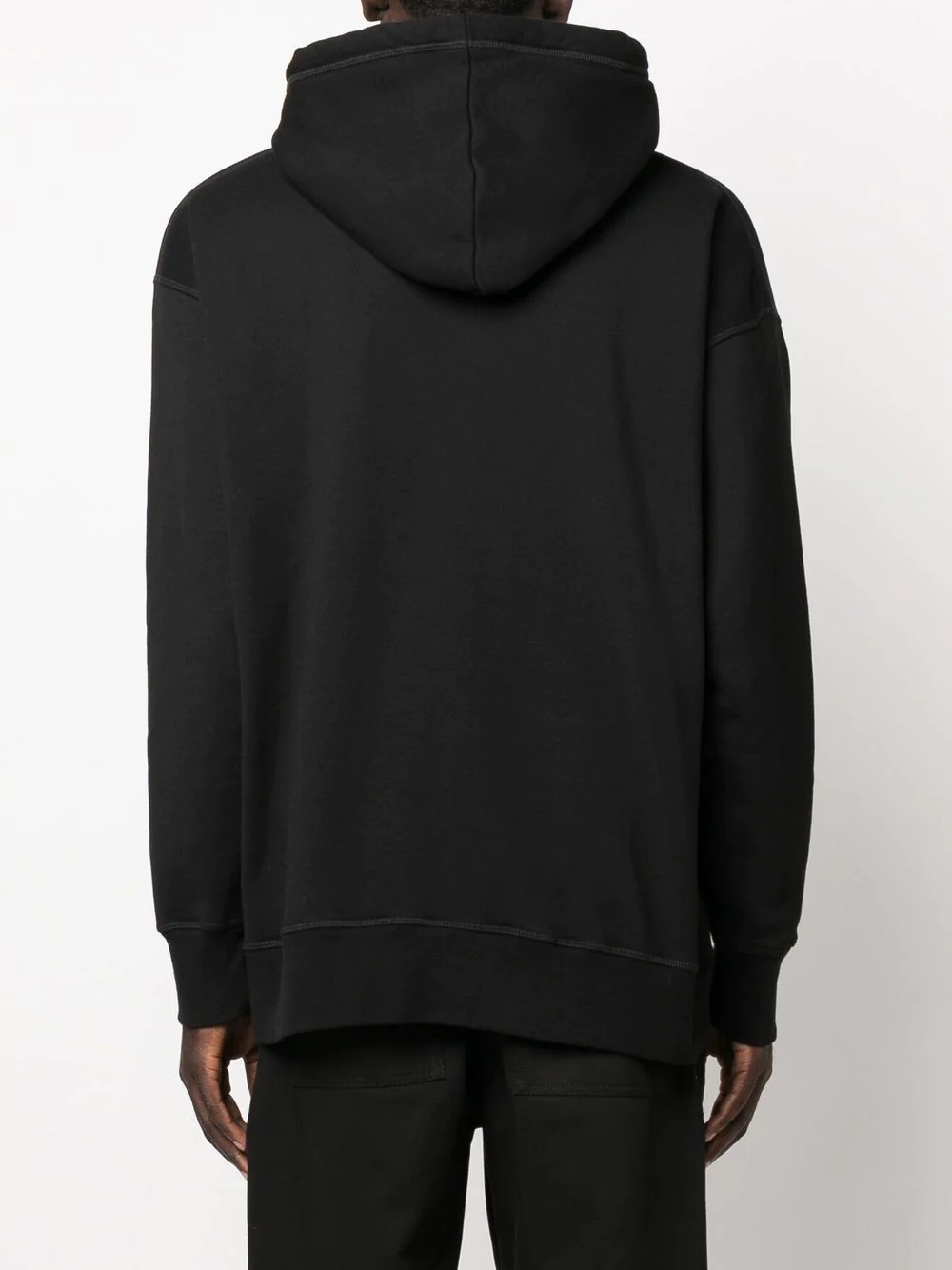 logo-print drawstring hoodie - 4