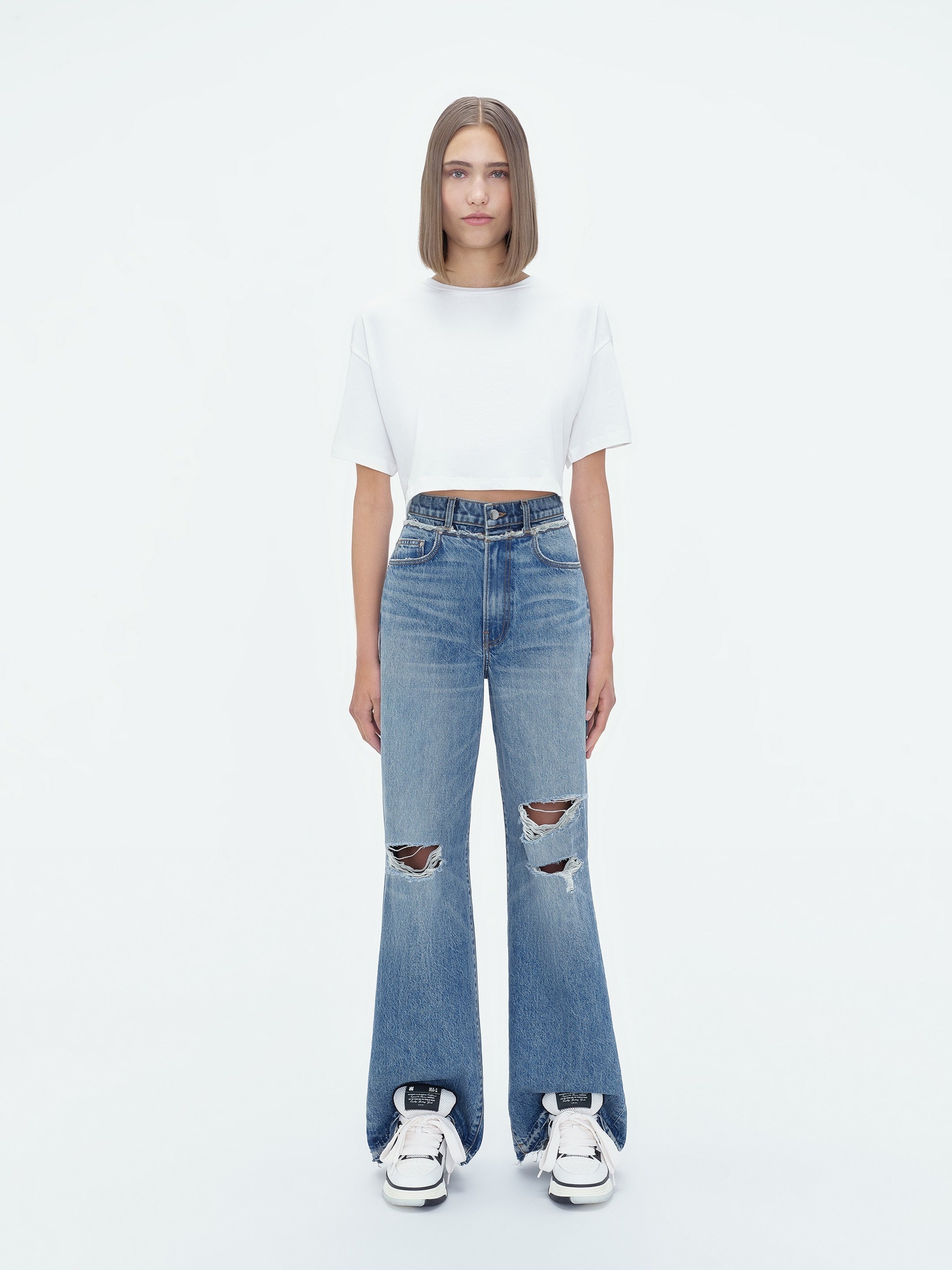 DOUBLE WAISTBAND JEAN - 2