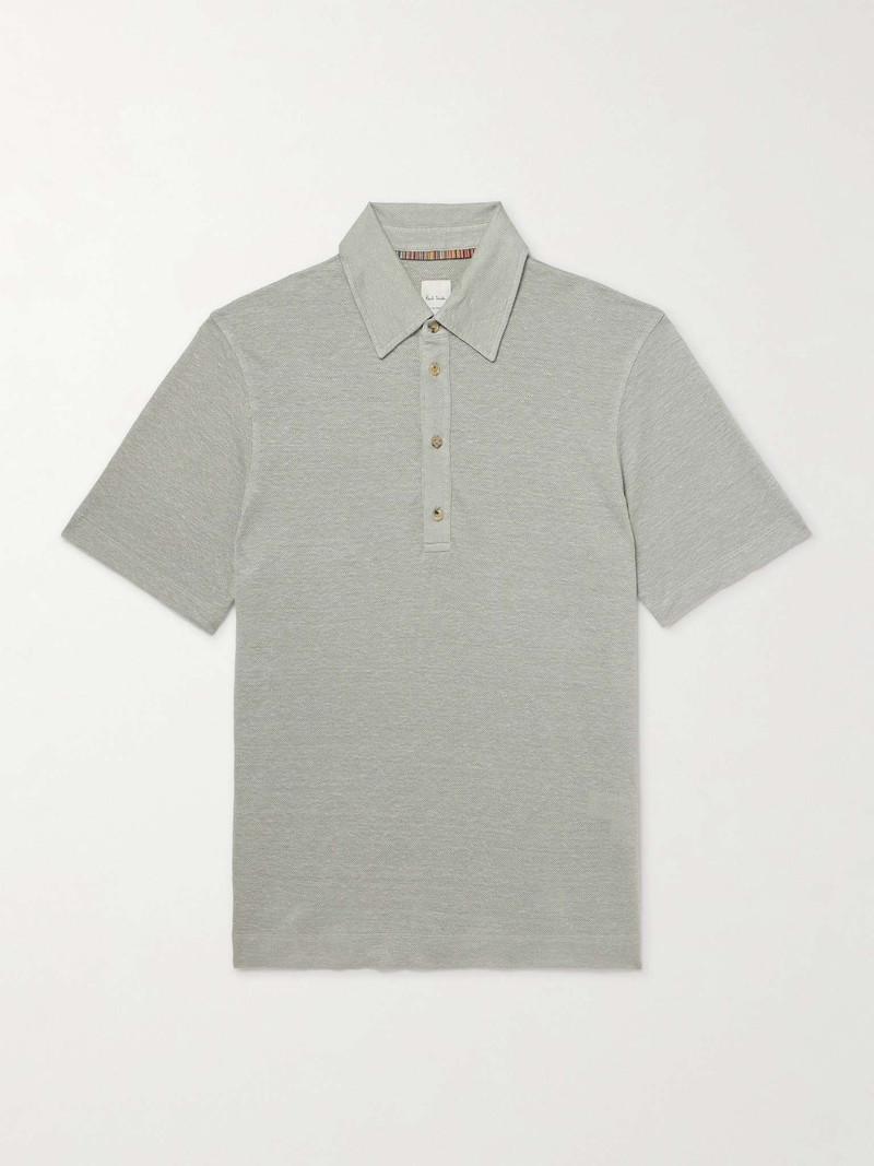 Linen-Piqué 폴로 셔츠 1