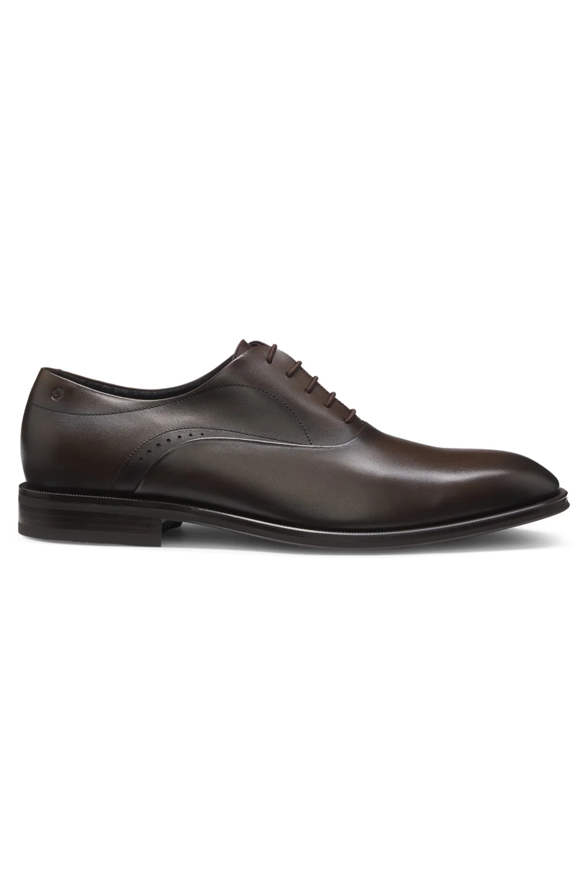 LEATHER OXFORD SHOES WITH PERFORATED DETAILS - 1