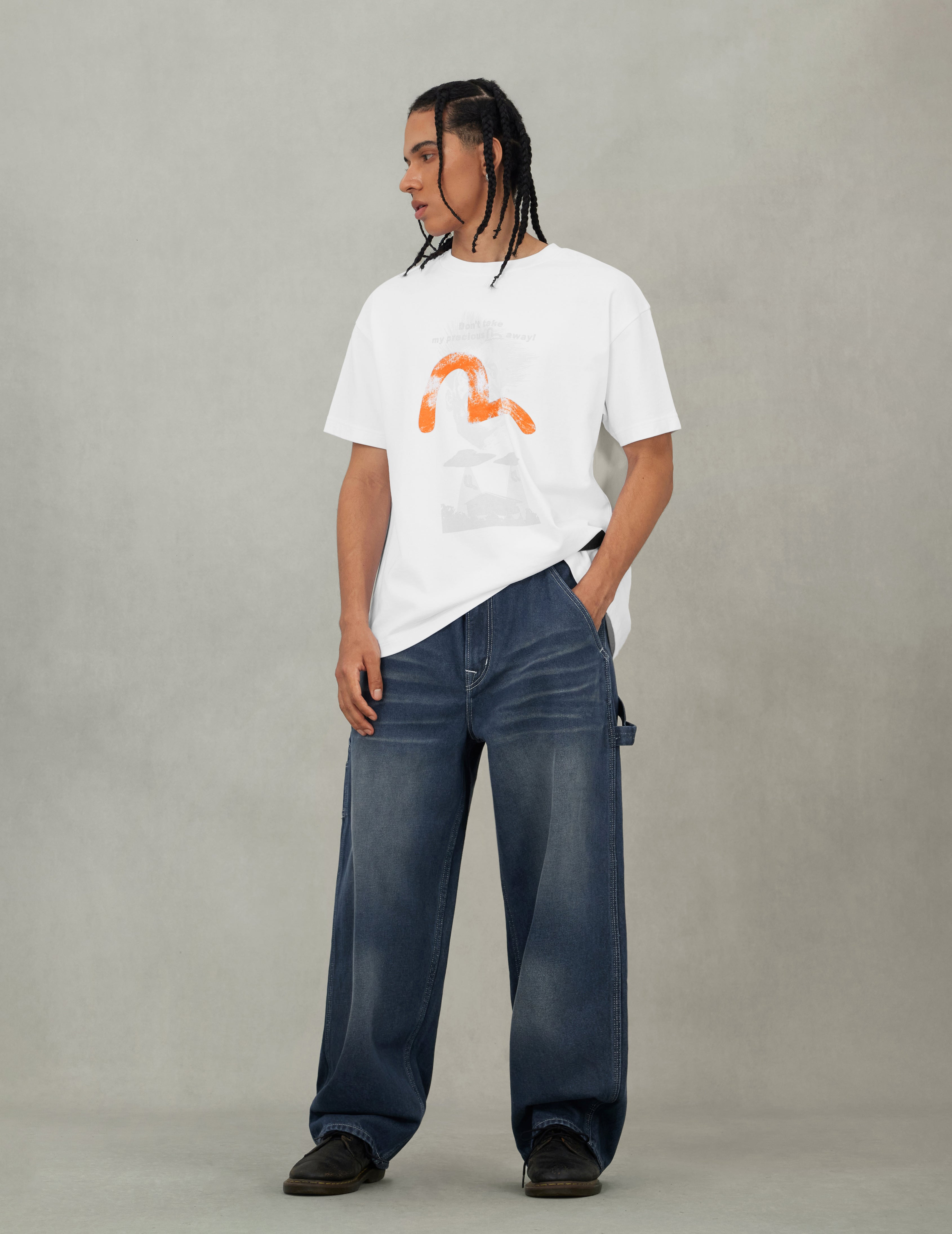 UFO Abduction Print Relax Fit T-shirt - 5