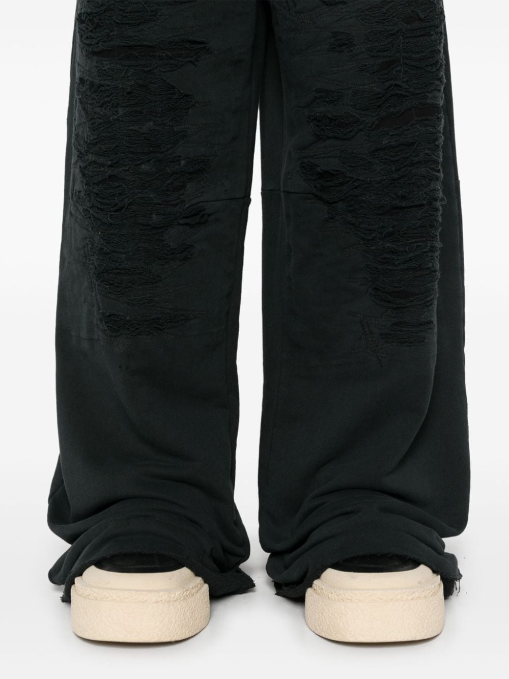 distressed track pants - 5