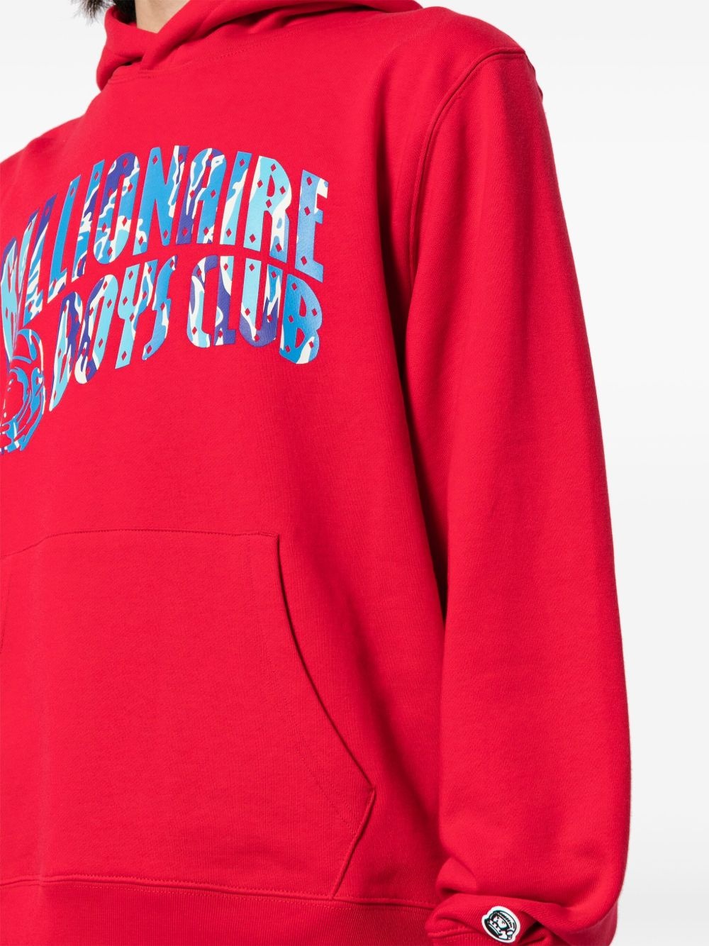 Camo Arch logo-print hoodie - 5