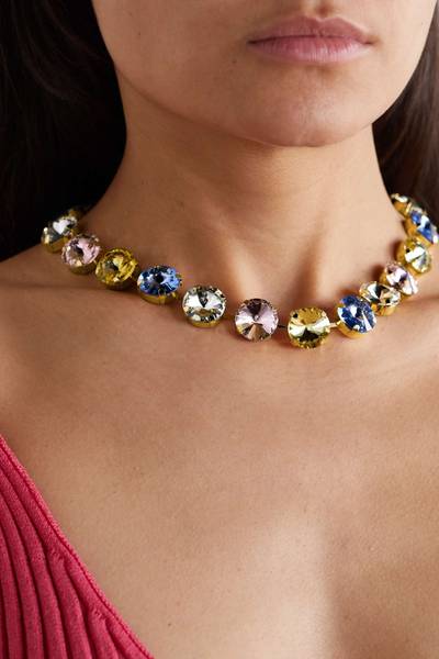 Rosantica Gold-tone crystal necklace outlook