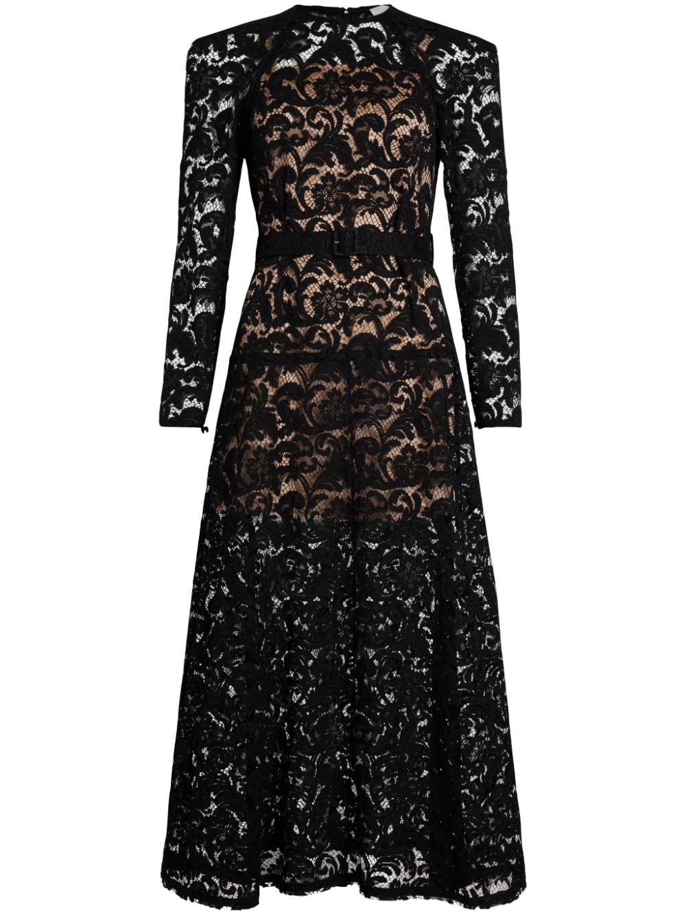 floral-lace organic cotton dress - 1