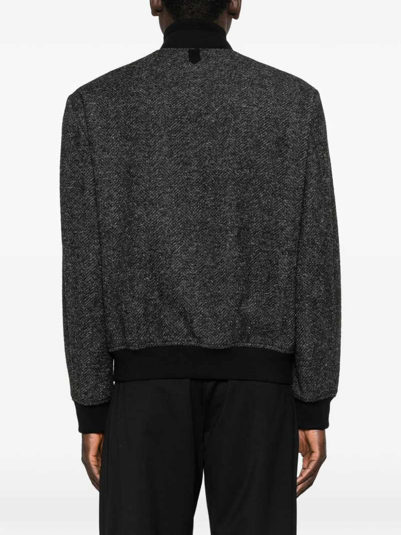herringbone-pattern pocket jacket 4