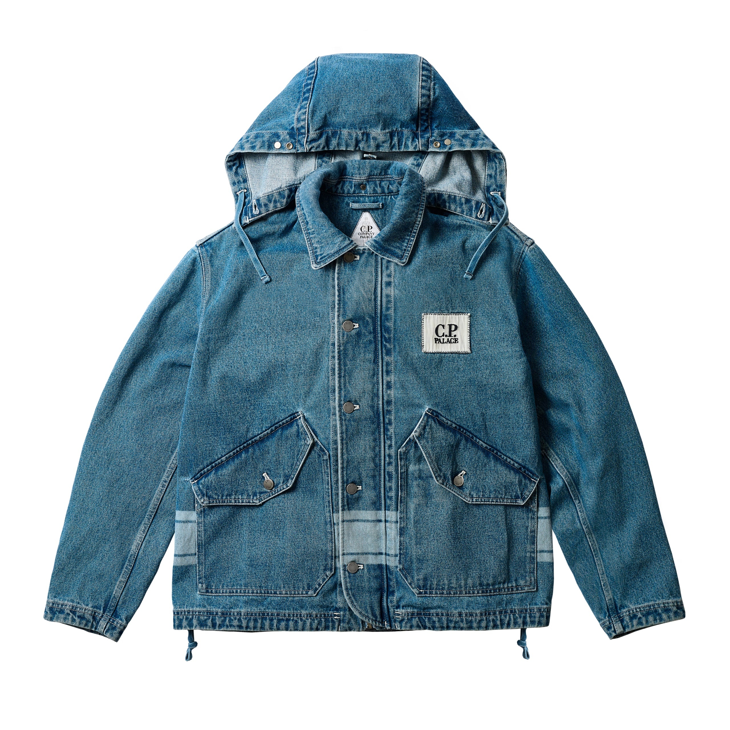 PALACE C.P. COMPANY DENIM 14 3/4OZ GOGGLE JACKET DENIM - 6
