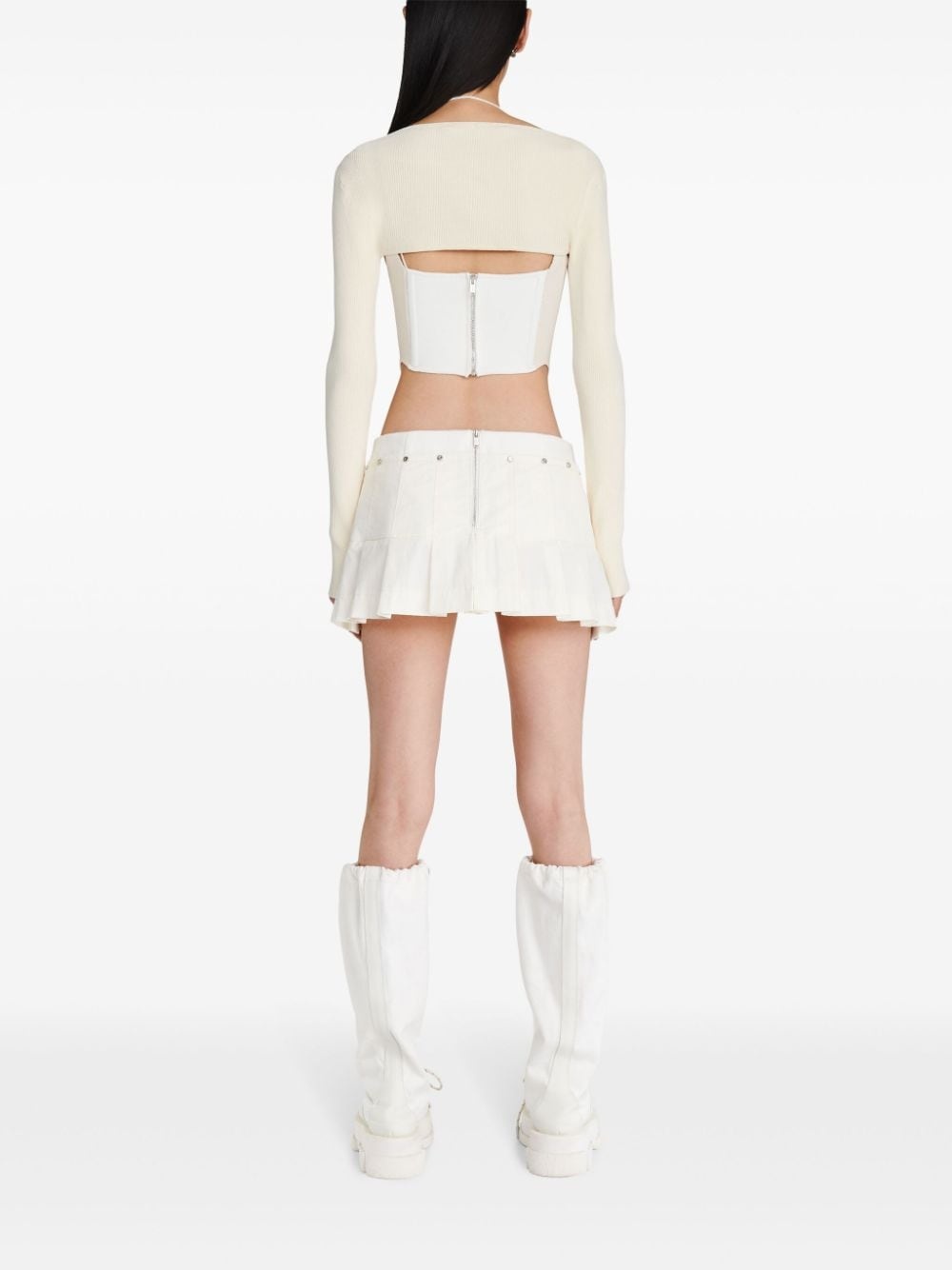 Wrench pleated mini skirt - 4