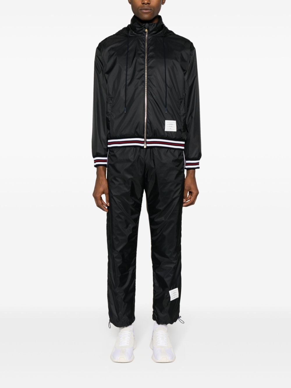logo-patch sheer-ripstop track pants - 2