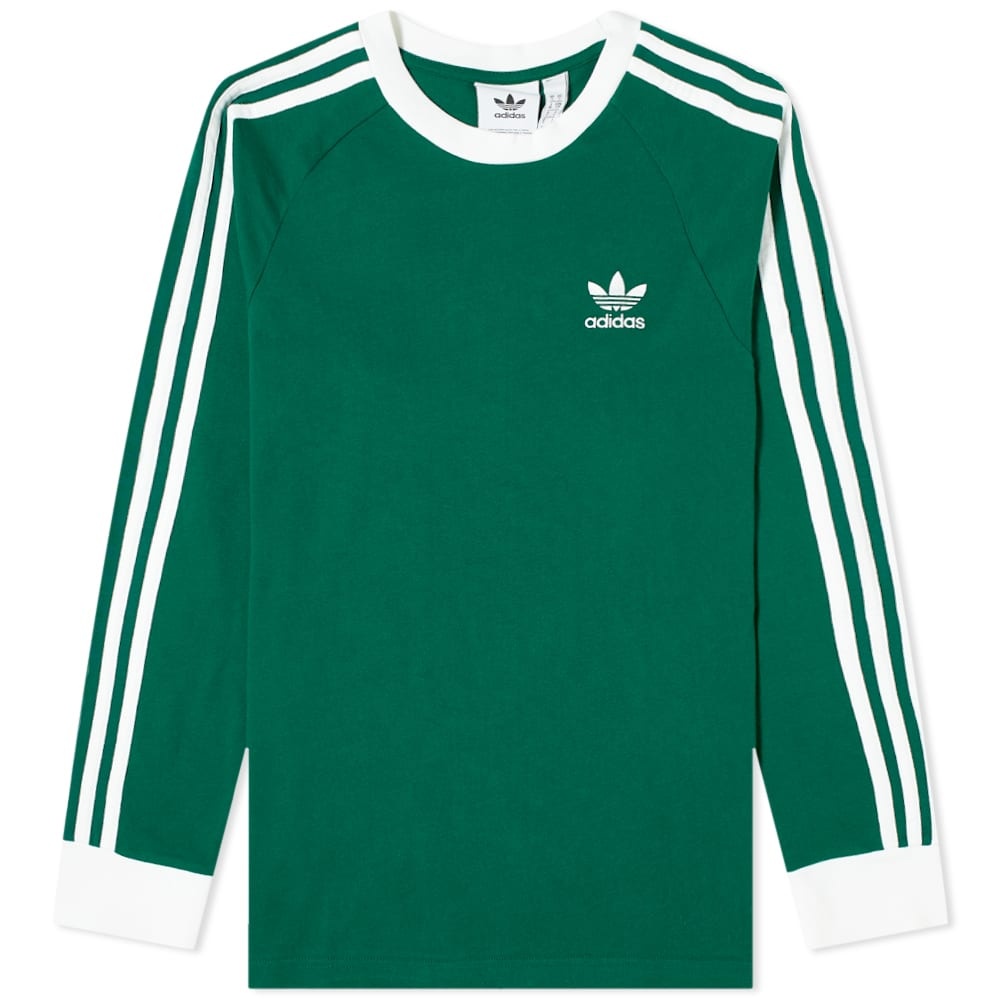 Adidas Long Sleeve 3-Stripe Tee - 1