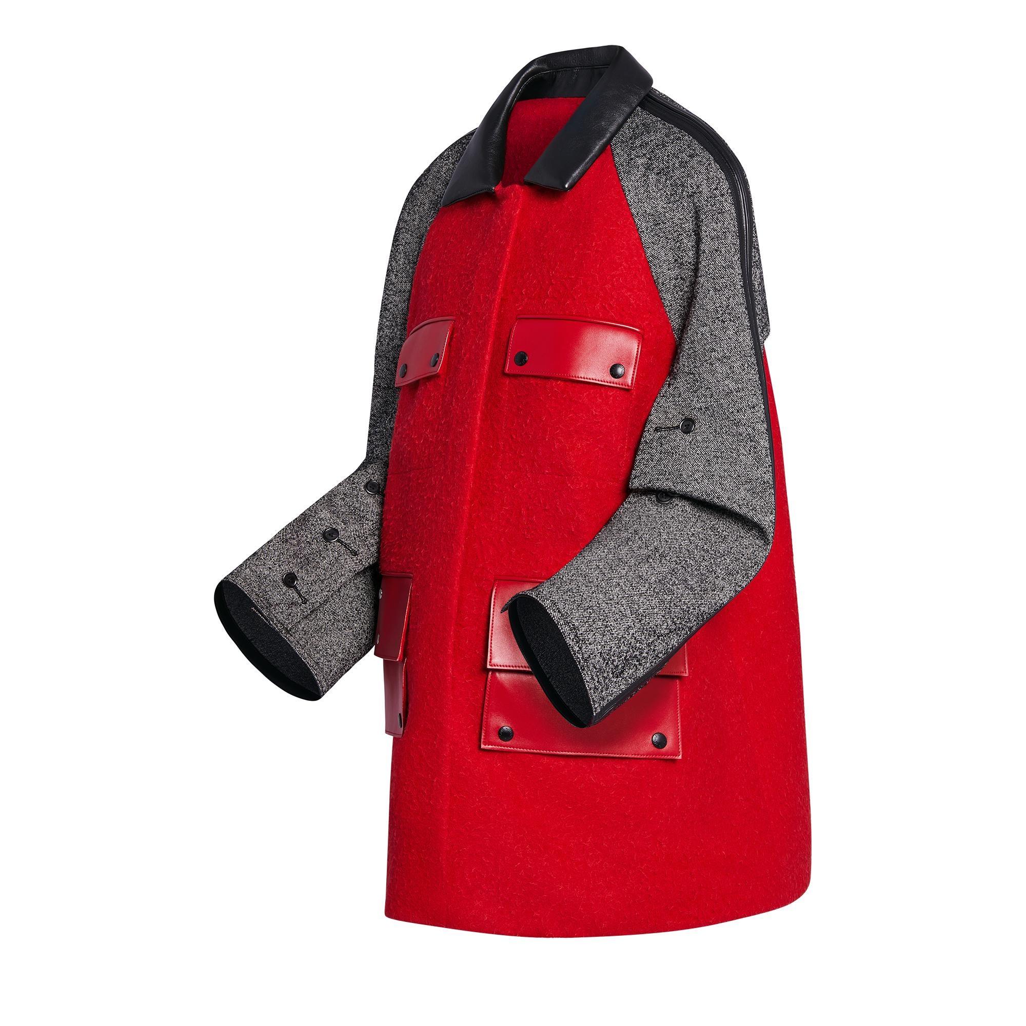 Open Sleeve Contrast Coat - 2
