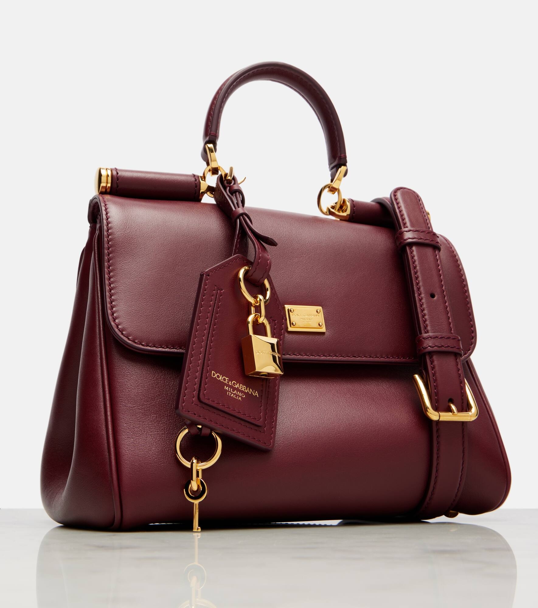 Sicily Medium leather tote bag - 6